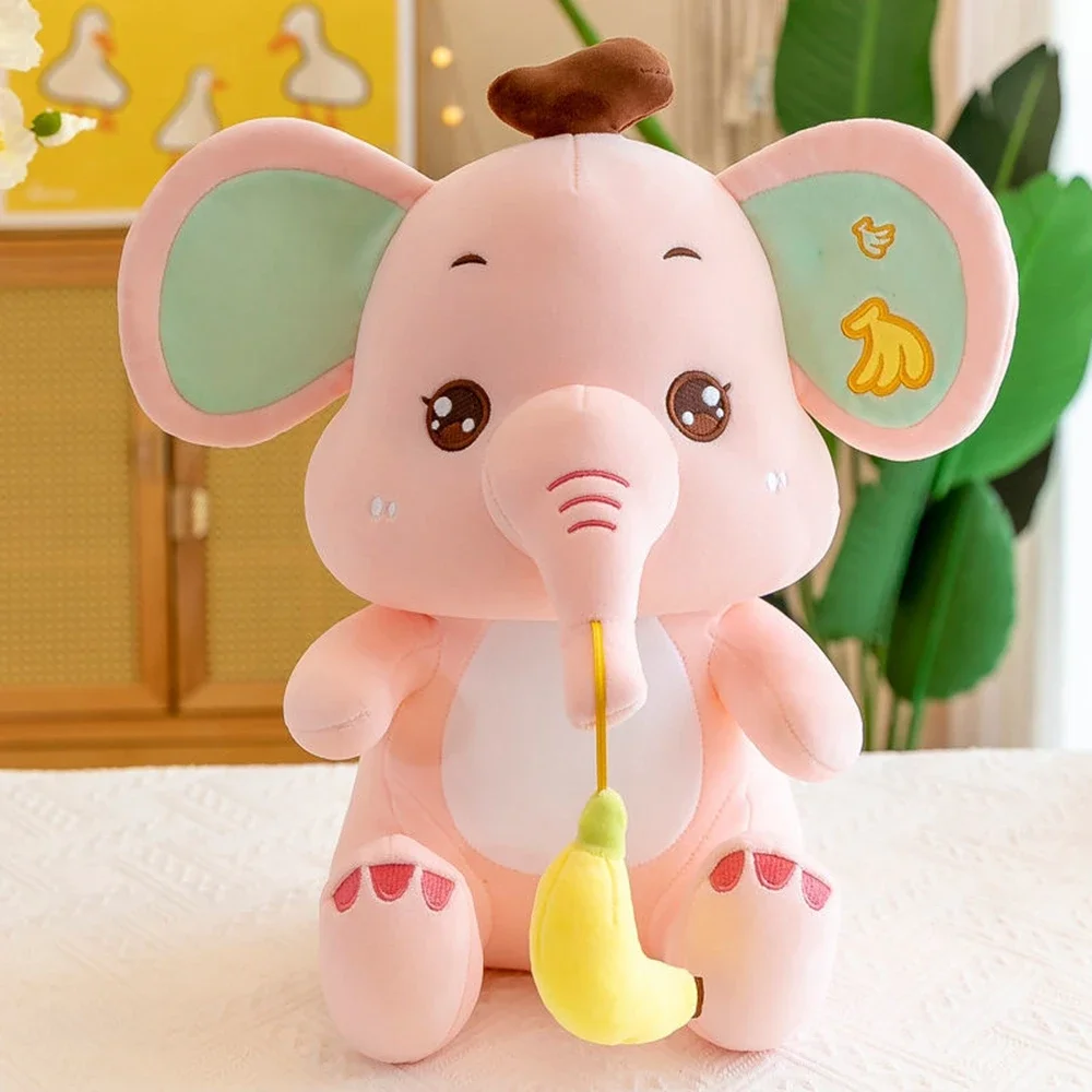 27CM Banana Elephant Plush Toy Nose Hanging Banana Cute Multi-Color Creative New Fit Play Send Children's Birthday Gift Soft