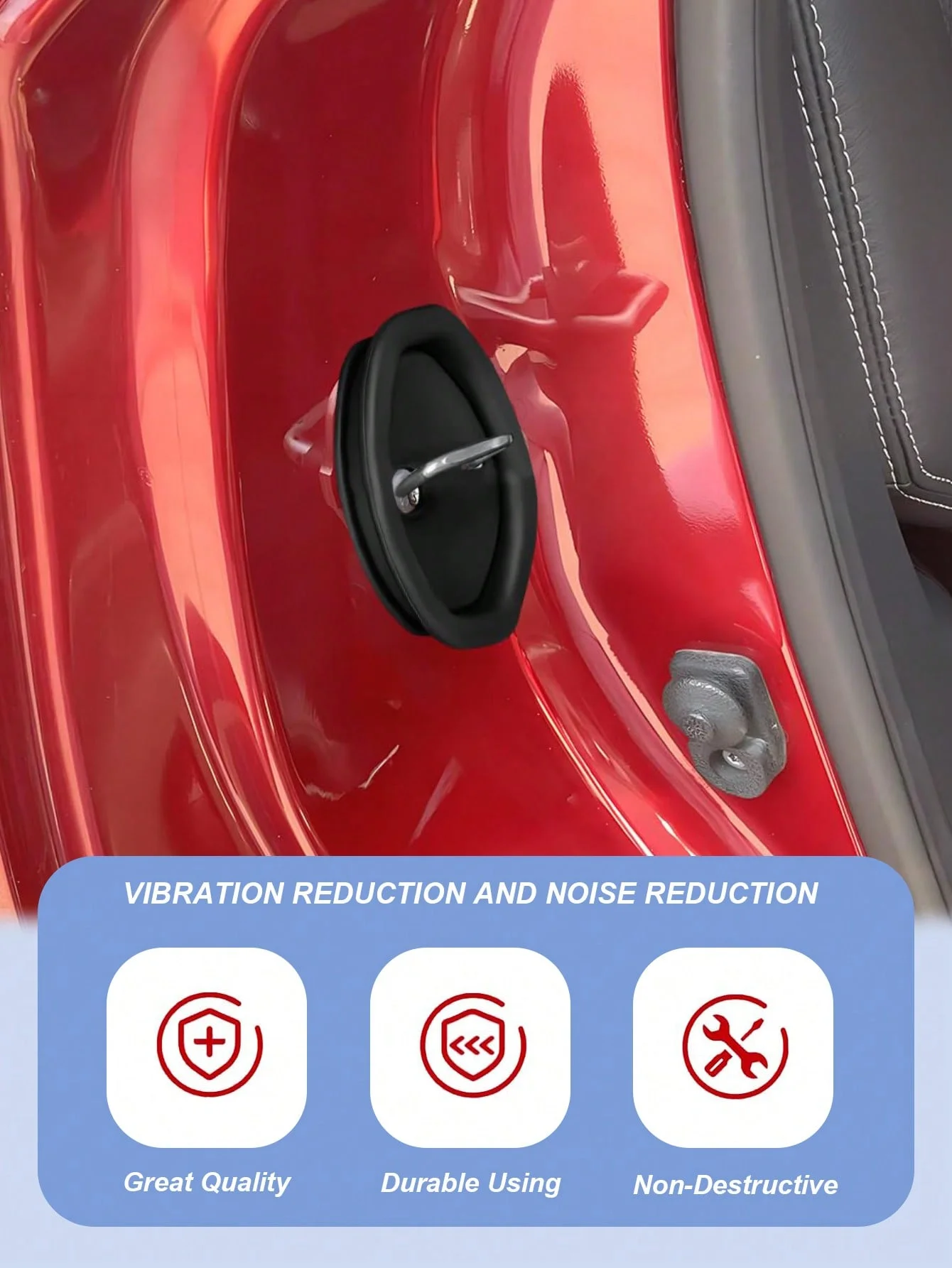 4 шт./компл. силиконовая защита пряжки дверного замка, амортизирующая и шумопоглощающая буферная накладка, антикоррозийная и противоударная крышка,