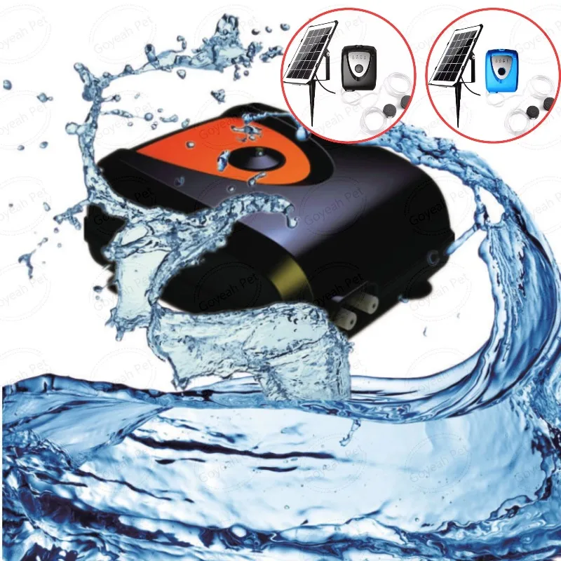 

Solar-Powered Aquarium Air Pump Low Noise Fish Tank Pond Sustainable Fish Oxygen Pump