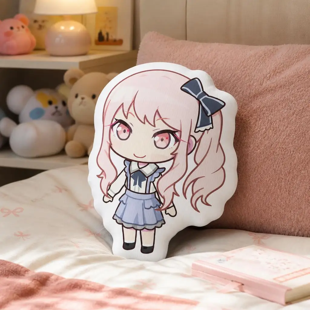 Akiyama Mizuki PJSK Nightcord At 25 Plush Pillow Cushion Irregular Stuffed Throw Pillow Home Decor Gift Sofa Bed Couch