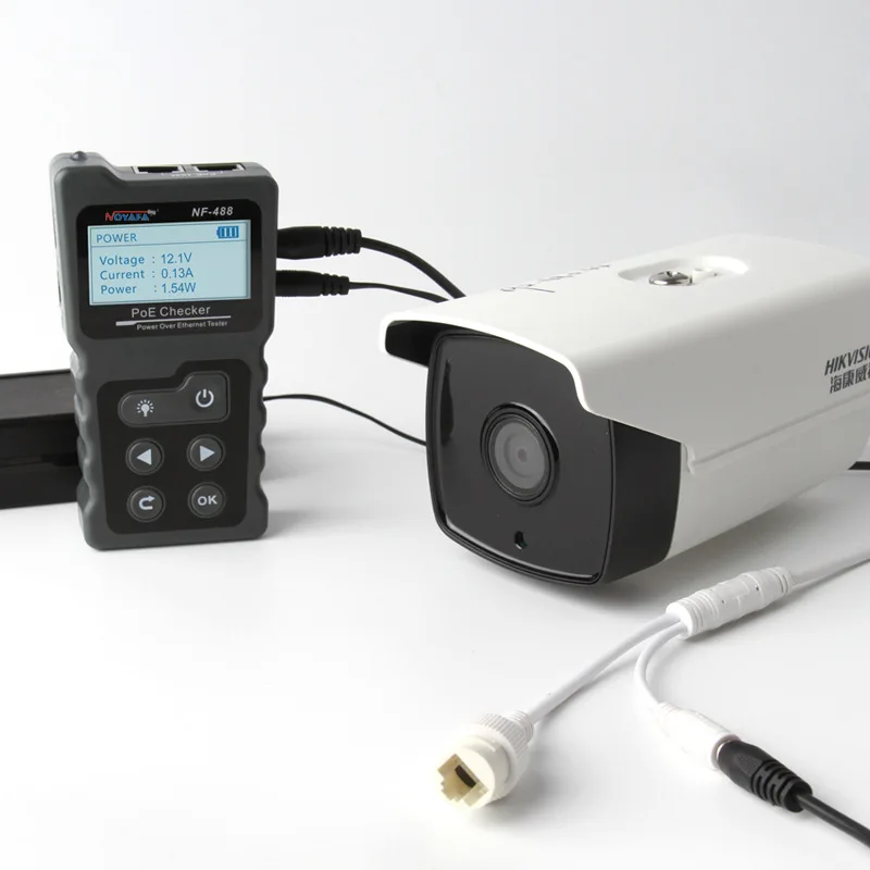 AOLIVIYA Smart POE Tester NF488 For Voltage Load Circuit Power Detection And Cable Matching Specialty Tools