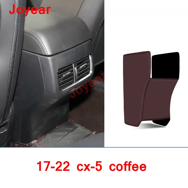 

For Mazda CX-5 2017-2022 Car Rear Seat Air Outlet Anti-Kick Pad Seats Cover Back Armrest Protection Mat Interior Accessories