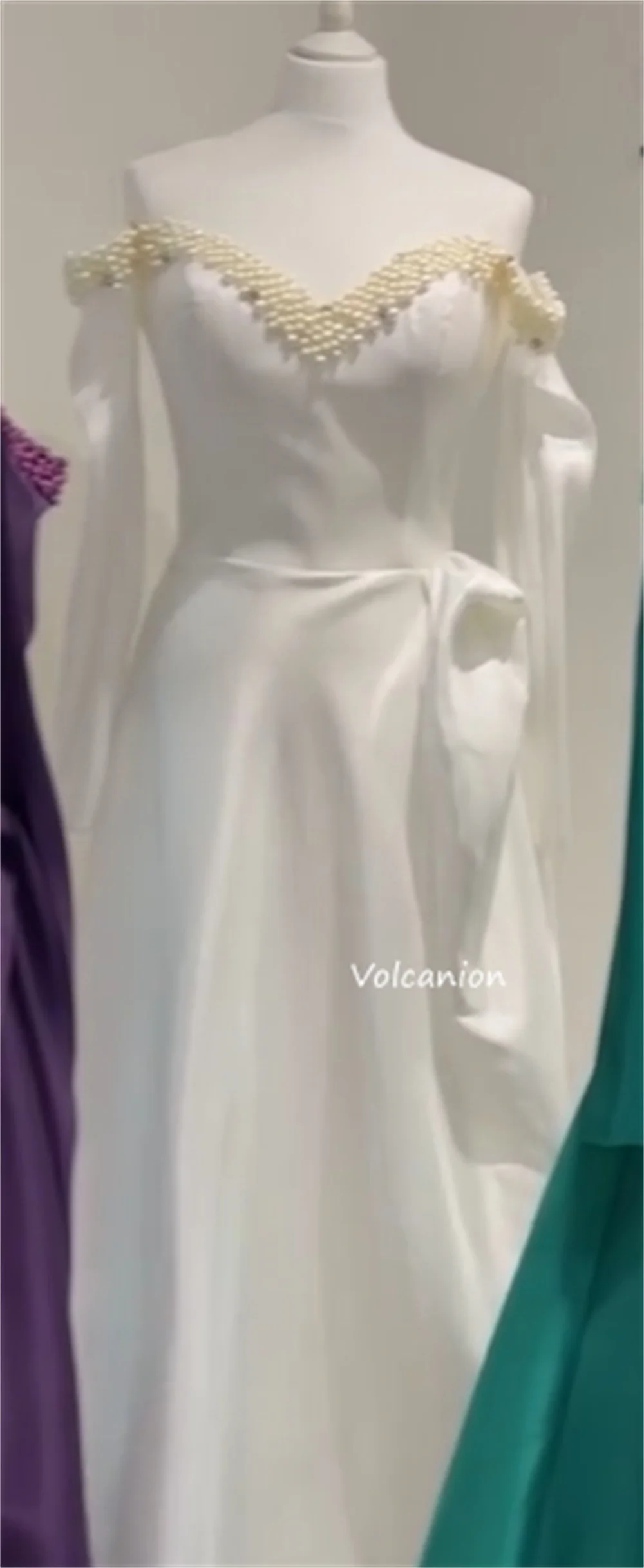 Robes longues personnalisées, plis assortis, paillettes, perles, ligne a, épaules dénudées, occasions sur mesure, élégantes, classiques