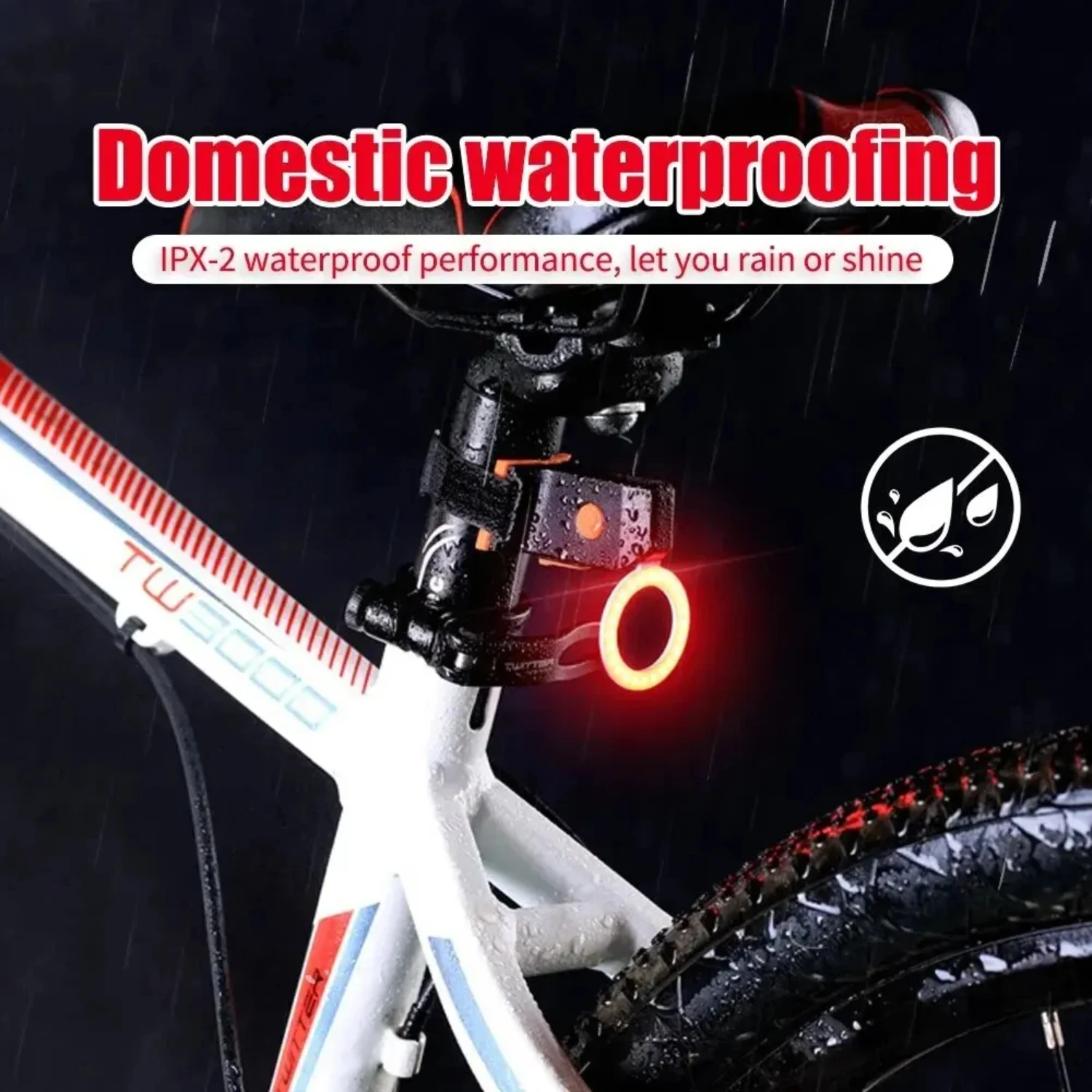 Bicycle Taillight Multi Lighting Modes USB Rechargeable  Bike Light Flash Tail Rear Lights  Mtb Bike Seatpost