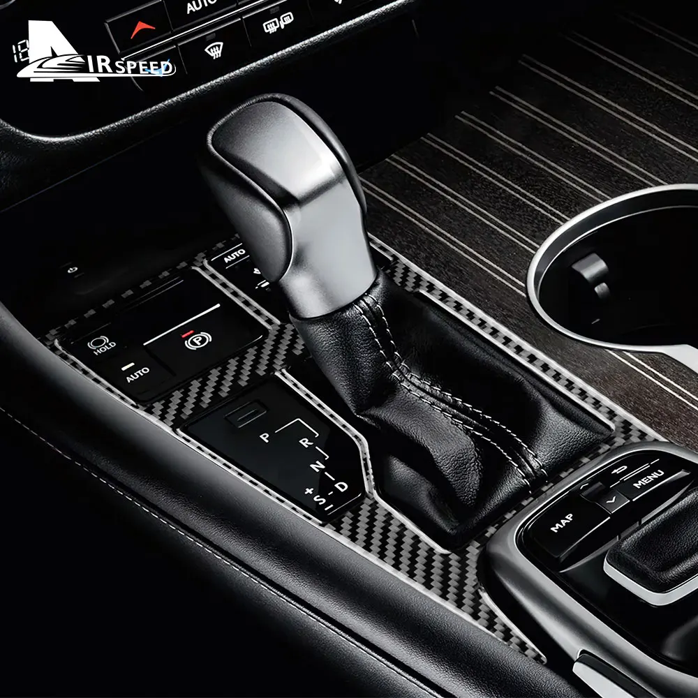 

for Lexus RX 300 350h 450h Car Central Console Gear Shift Frame Sticker Real Carbon Fiber Cover Interior Trim Accessories