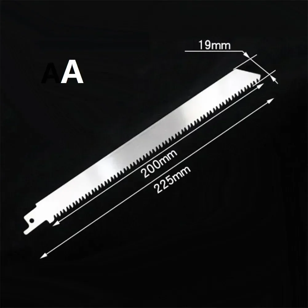 Stainless Steel Reciprocating Saw Blade Saber Saw For Fast Cutting Wood Metal Frozen-Meat/Bone 225mm/300mm/400mm