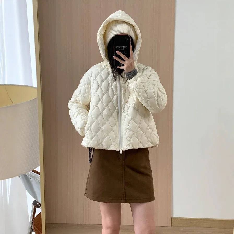 Women Short Parkas Solid Thick Warm Jackets Zipper Hoodies Coats Casual Pocket Long Sleeve Jacket Basis Elegant Winter 2026