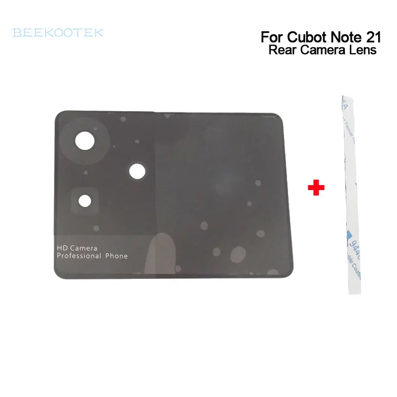 Cubot-Nota 21 lente traseira da câmera, parte traseira do telefone celular, Tampa de vidro, Acessórios do telefone inteligente, novo, original