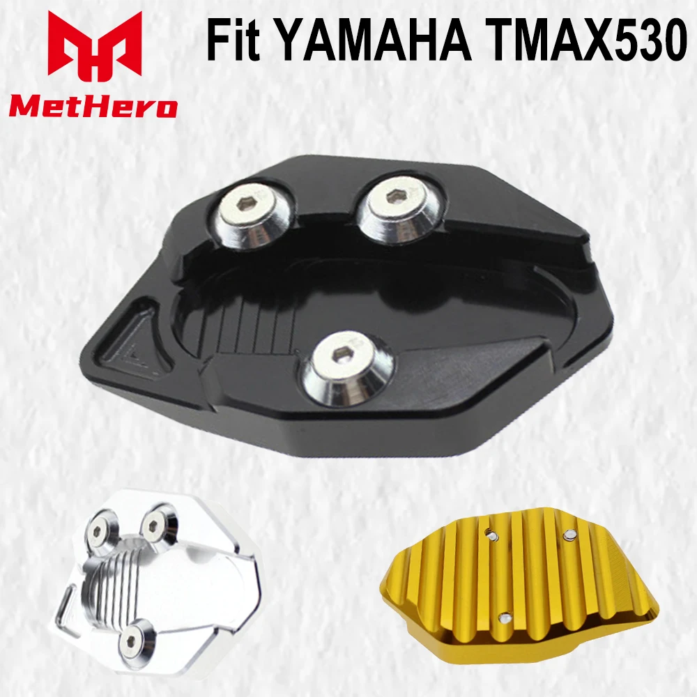

Fit For YAMAHA TMAX530 2012 2013 2014 CNC Moto Kickstand Side Stand Extension Enlarger Extender Pad Plate