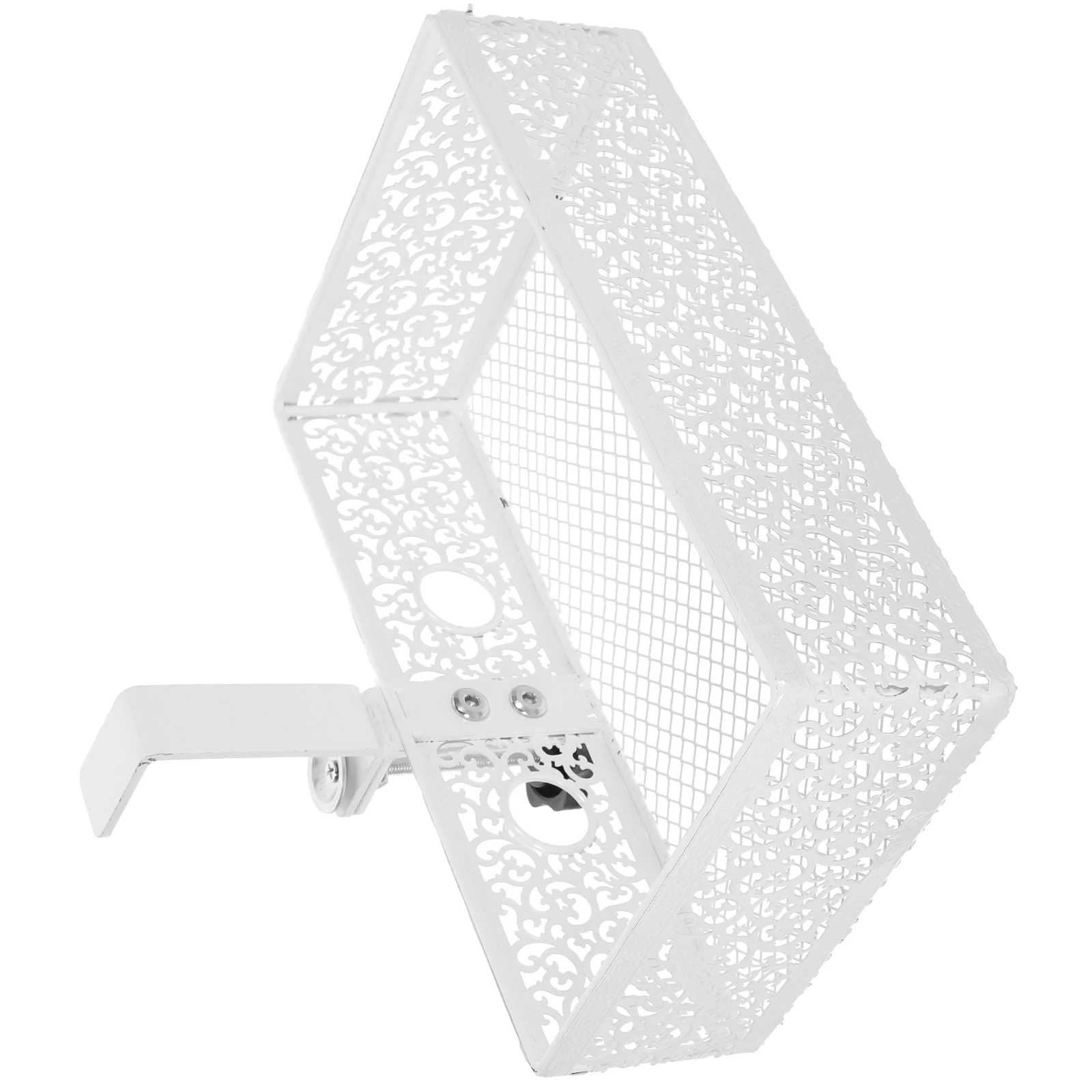 

Table Storage Basket Document Organizer for Desk Display Stand Tray Desktop Organiser White Rack Office