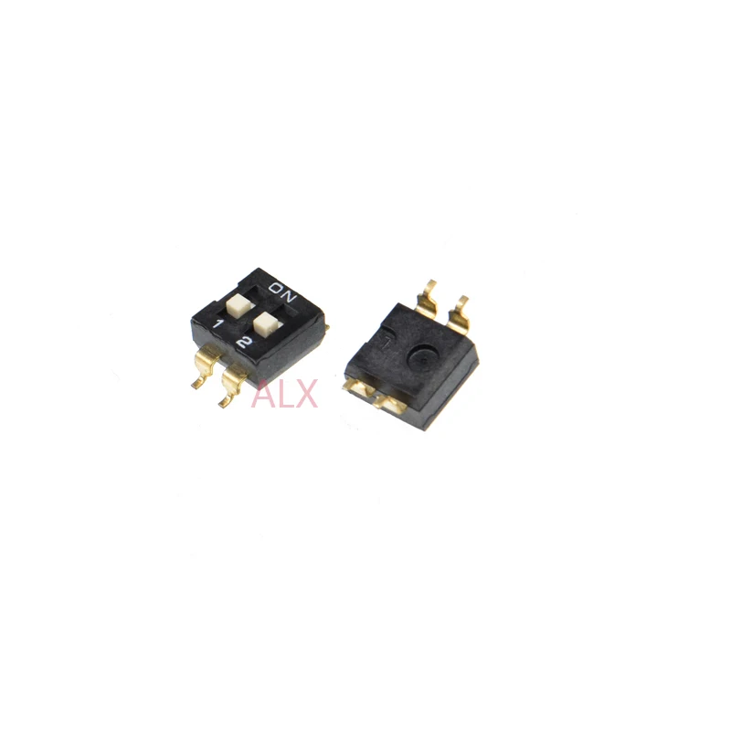 10pcs 2p 2 Position Smd Toggle Switch Doule Row 2pin Pitch 2.54mm Slide Switches 2 Pin