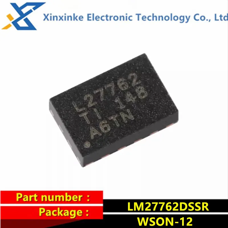

5PCS LM27762DSSR L27762 WSON-12 LDO Voltage Regulators Low-Noise Positive- and Negative-Output Charge Pump With Integrated LDO