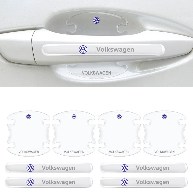 4 Stück/8 Stück Autotürgriff-Schutzaufkleber Transparent Kratzfest Für VW Volkswagen Golf Polo Passat Tiguan Touran Jetta