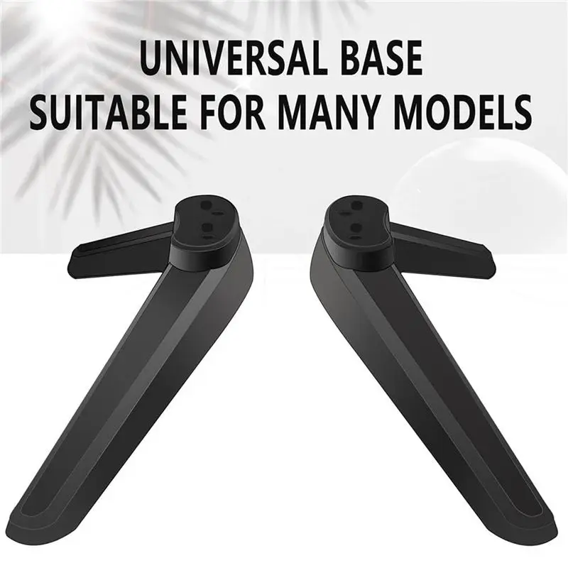 AT02-6X Universal TV Stand, Table Top TV Stand Base Replacement, TV Base Pedestal Feet TV Stand Mount Legs 17Mm-20Mm