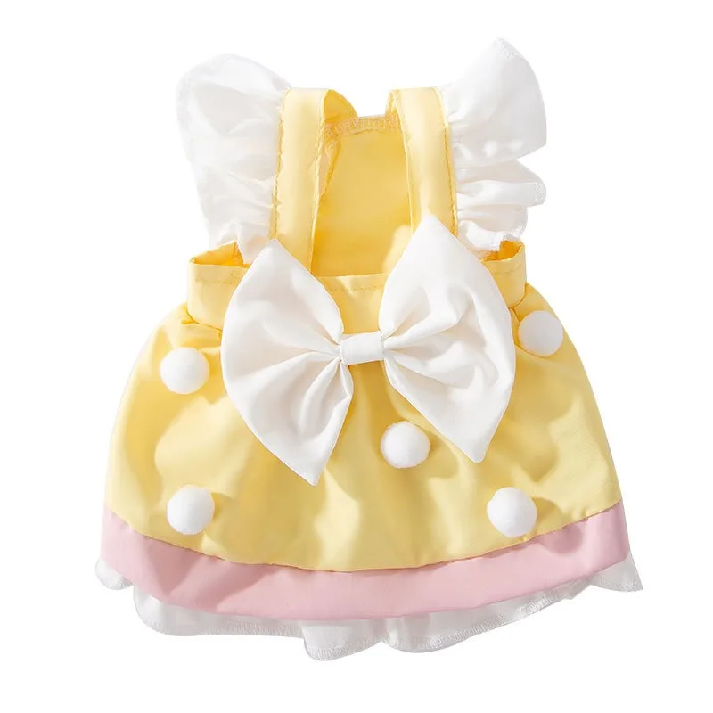 

Summer Pet Clothing Dog Cat Princess Style Cake Dress Outfit Cute Sleeveless Vest Comfortable Wear for Puppy Small Medium Cats