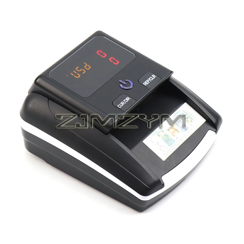 Portable Mini Money Counter Counterfeit Bill Detector Automatic Money Detection By UV MG IR Image for EURO USD