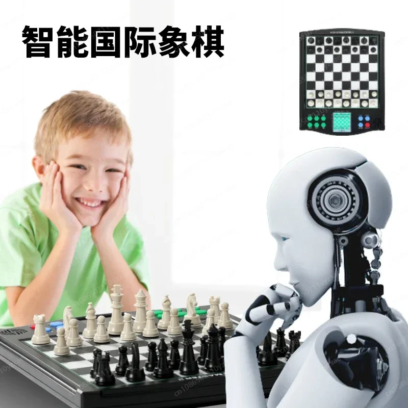 لوحة الشطرنج الإلكترونية، لعبة الرجل الآلي، مدرب جيد للعب الشطرنج وتعلم الشطرنج، عملية اللغة الإنجليزية والألمانية #3