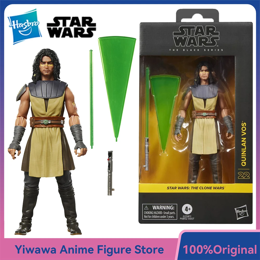 

[В наличии] Hasbro STAR WARS The Black Series Quinlan Vos (The Clone Wars) 6-дюймовая экшн-фигурка, коллекция моделей, подарочные игрушки