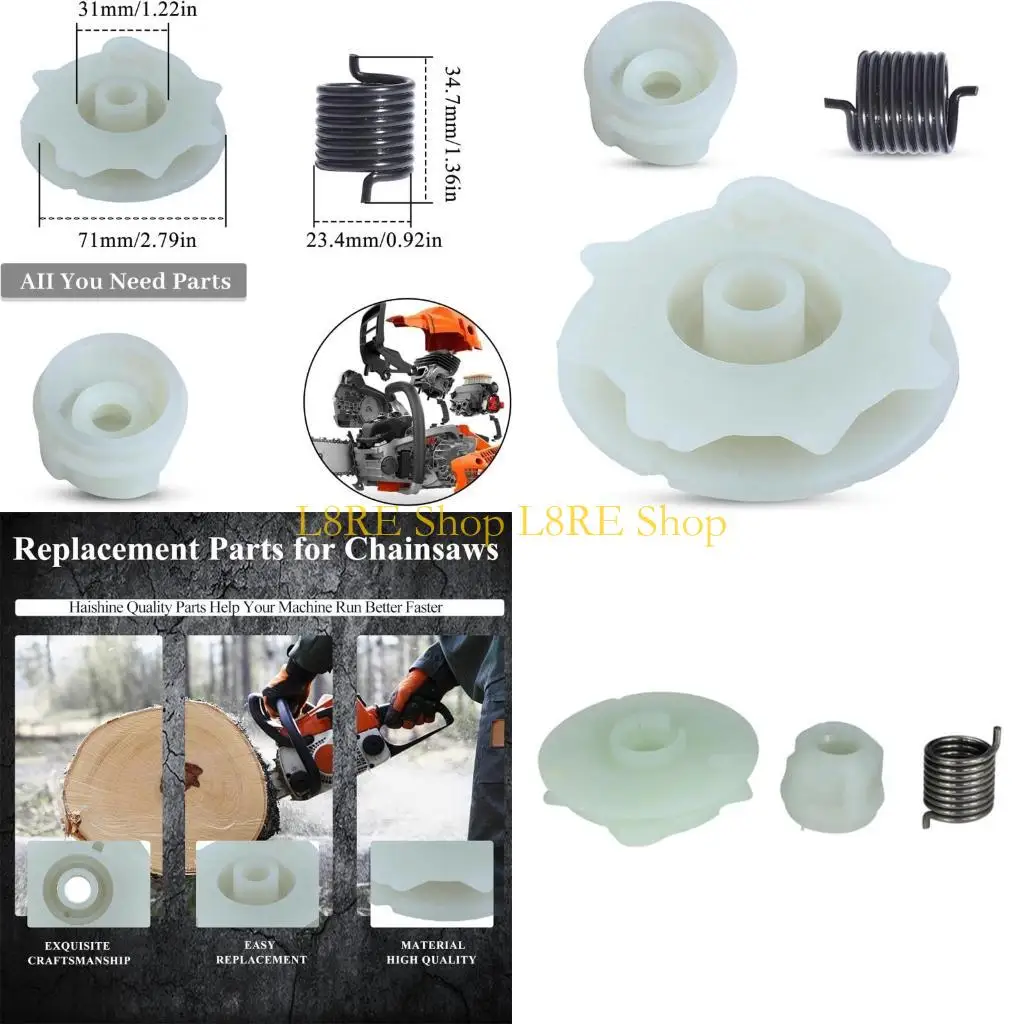 

L8RE Multi Purpose Starter Assembly Set for HUS137 236 Chainsaw Restoration
