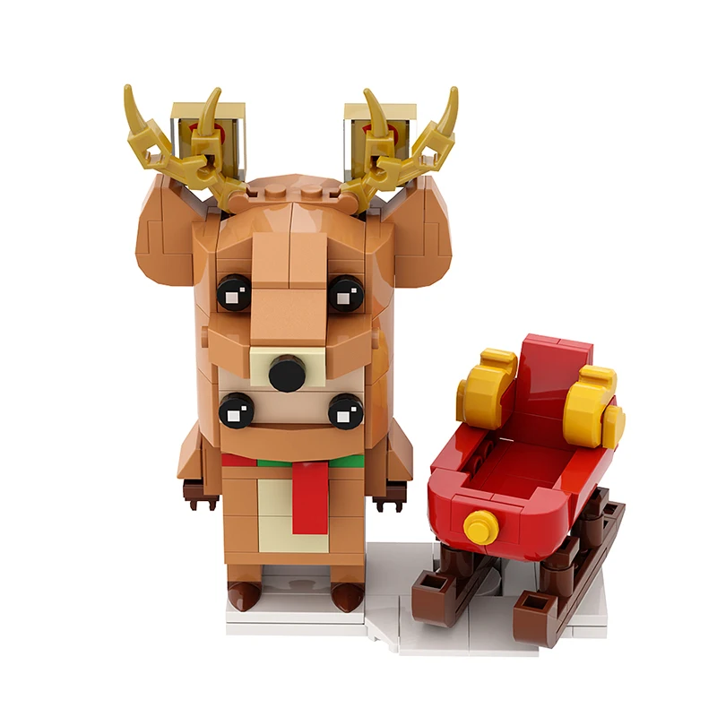 

Moc Santa deer Snowman Nutcracker Brickheadz Building Blocks Set Christmas Decorations Bricks Toy Children Birthday Xmas Gifts