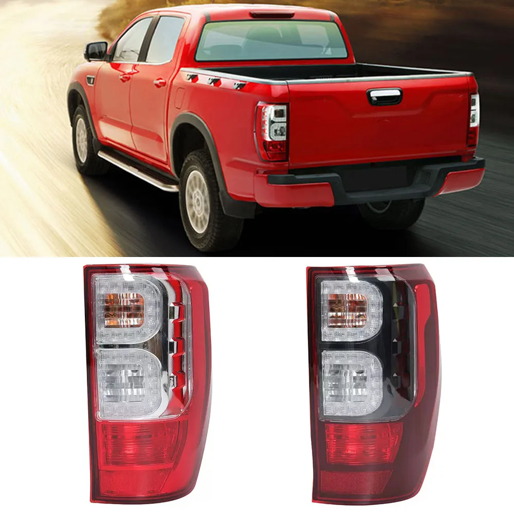 For ZhongXing Terralord Pick Up Rear Bumper Tail Light Brake Lamp With Bulbs Wire Harness Car Accessories