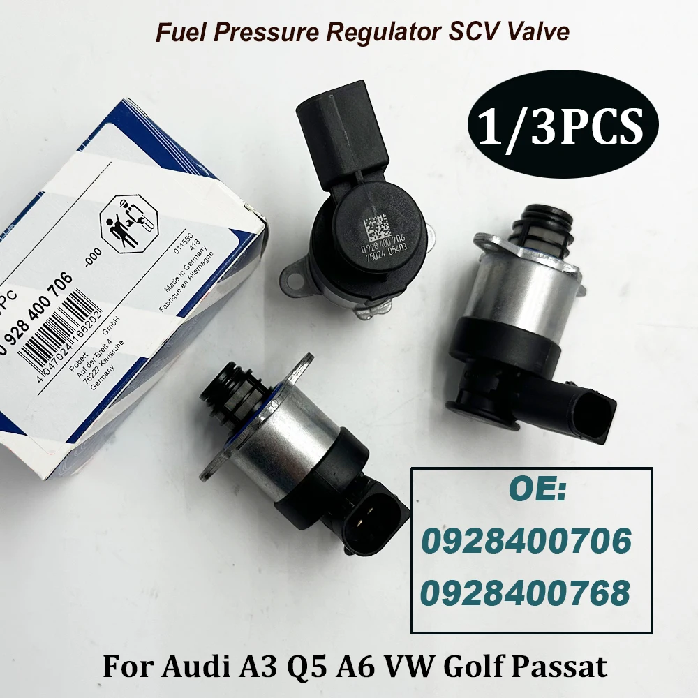 

1/3PCS 0928400706 0928400768 Fuel Pressure Regulator SCV Valve 928400768 1462C00987 928400706 For S-KODA YETI 2.0 TDI 4x4