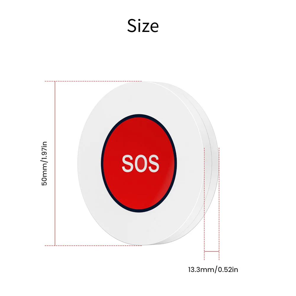 Personal Alarm Button Elderly Panic Button for Smart Personal Alarm For Elderly Operating -10 55 for C for Battery Life 12