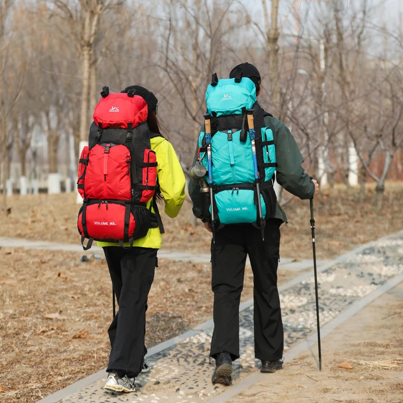 

Off-Road 90L Outdoor Camping Hiking Sports Backpack Trekking Rucksack Large Capacity Travel Climbing Mountaineering Equipment