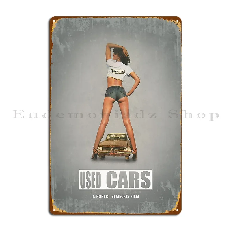 Used Cars Metal Sign Club Design Cinema Create PaintingTin Sign Poster