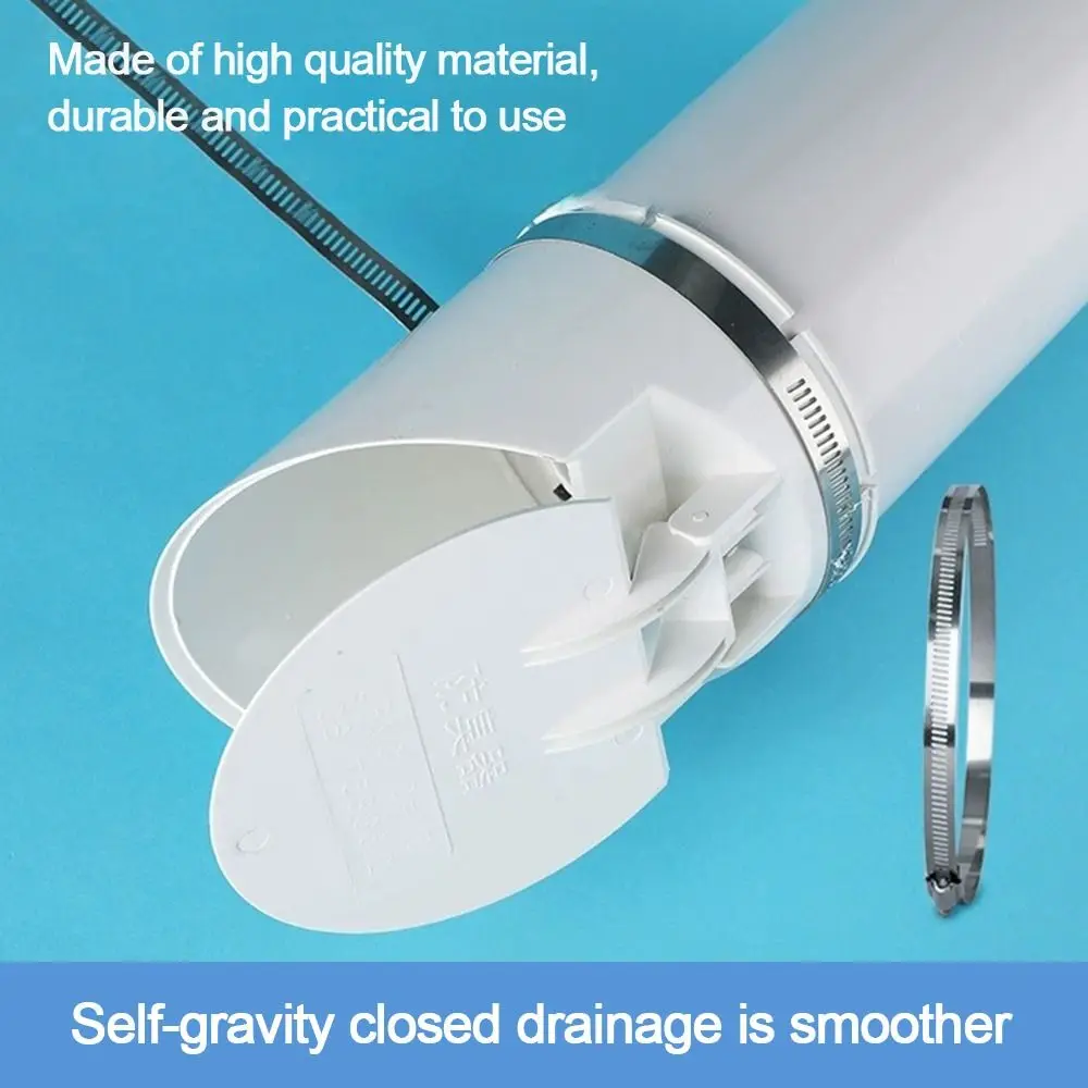 Anti Odor Drainage Pipe Floor Drains Multifunctional White Insect-proof Roof Cover 50-160mm Rain Pipe Cap