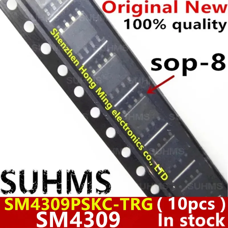 (10piece)100% New SM4309 SM4309PSKC SM4309PSKC-TRG sop-8 Chipset