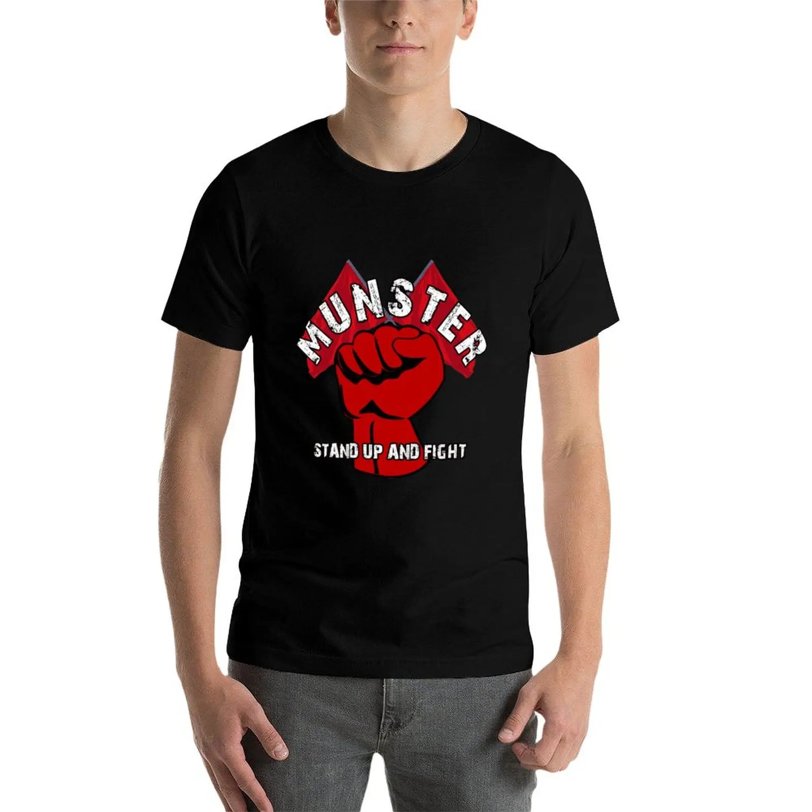 

Munster Rugby - Stand up and Fight T-Shirt t shirts for man cotton funny t shirt man cotton t shirt man casual T-Shirt