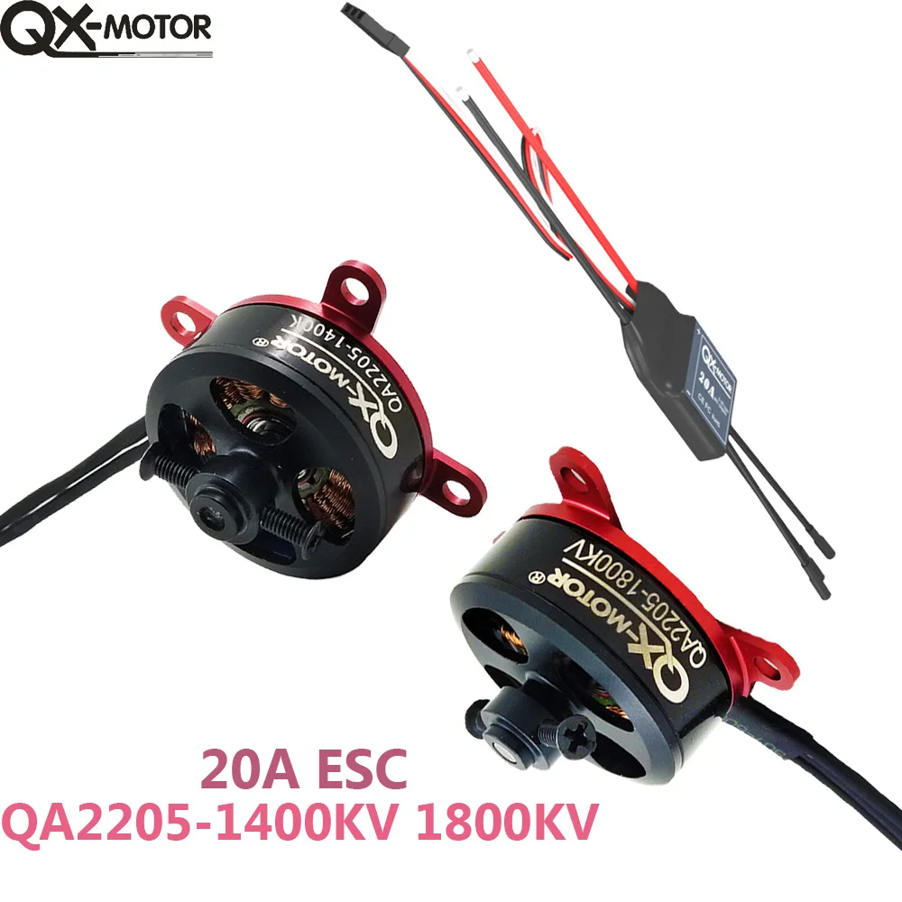 QX-Motor Series 1400KV 1800KV QA2205 Brushless Motor With 20A ESC For F3P RC Fixed-wing Airplane