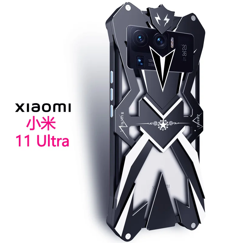 

Original Zimon Metal Luxury New Thor Heavy Duty Armor Metal Aluminum Phone Case For Xiaomi Mi 11 Mi11 Ultra Cases Cover Cases