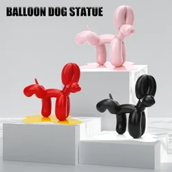 Resin Peeing Balloon Dog Sculpture Animal Statue Living Room Decoration Home Decorative Dog Crafts Figurines for Interior