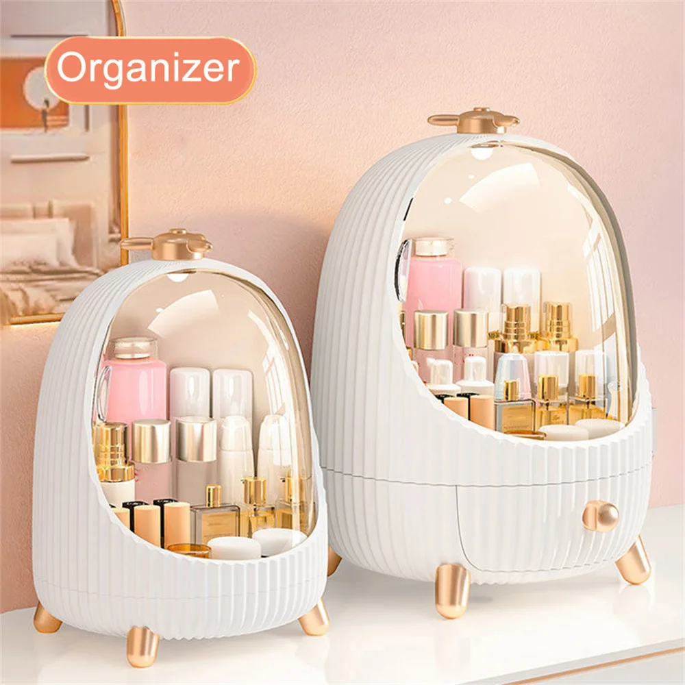 Cosmetic Storage Box Makeup Brush Bucket Lipstick Acrylic Skin Care Products Dressing Table Shelf Drawer Display Cabinet