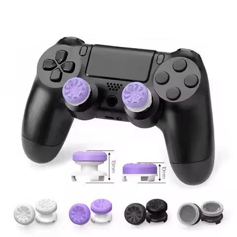 2Pcs Hand Grip Extenders Caps for PS4 PS5 Game Controller Gamepad Thumb Stick Grips High/Low Rise Covers For PS4 5