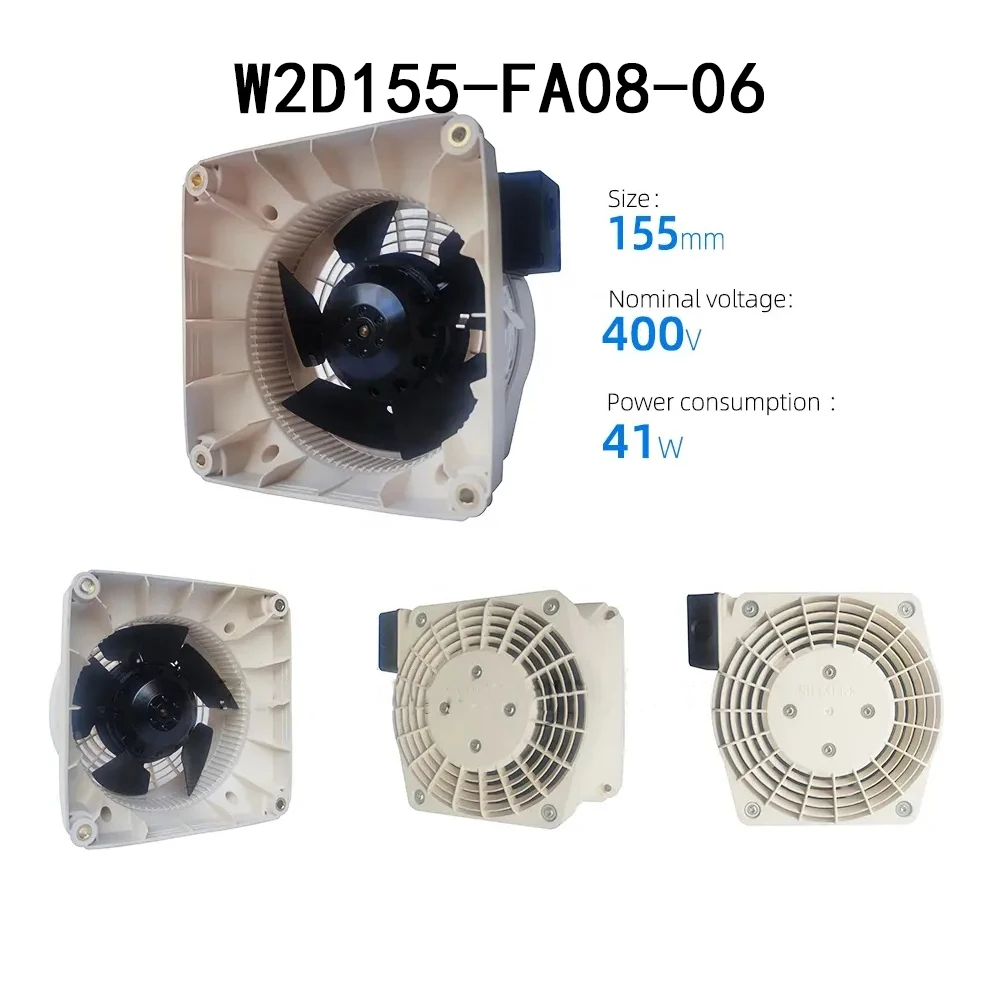 Long-Lifespan Axial flow fan W2D155-FA08-06 400VAC Industrial control radiator Fully Teste