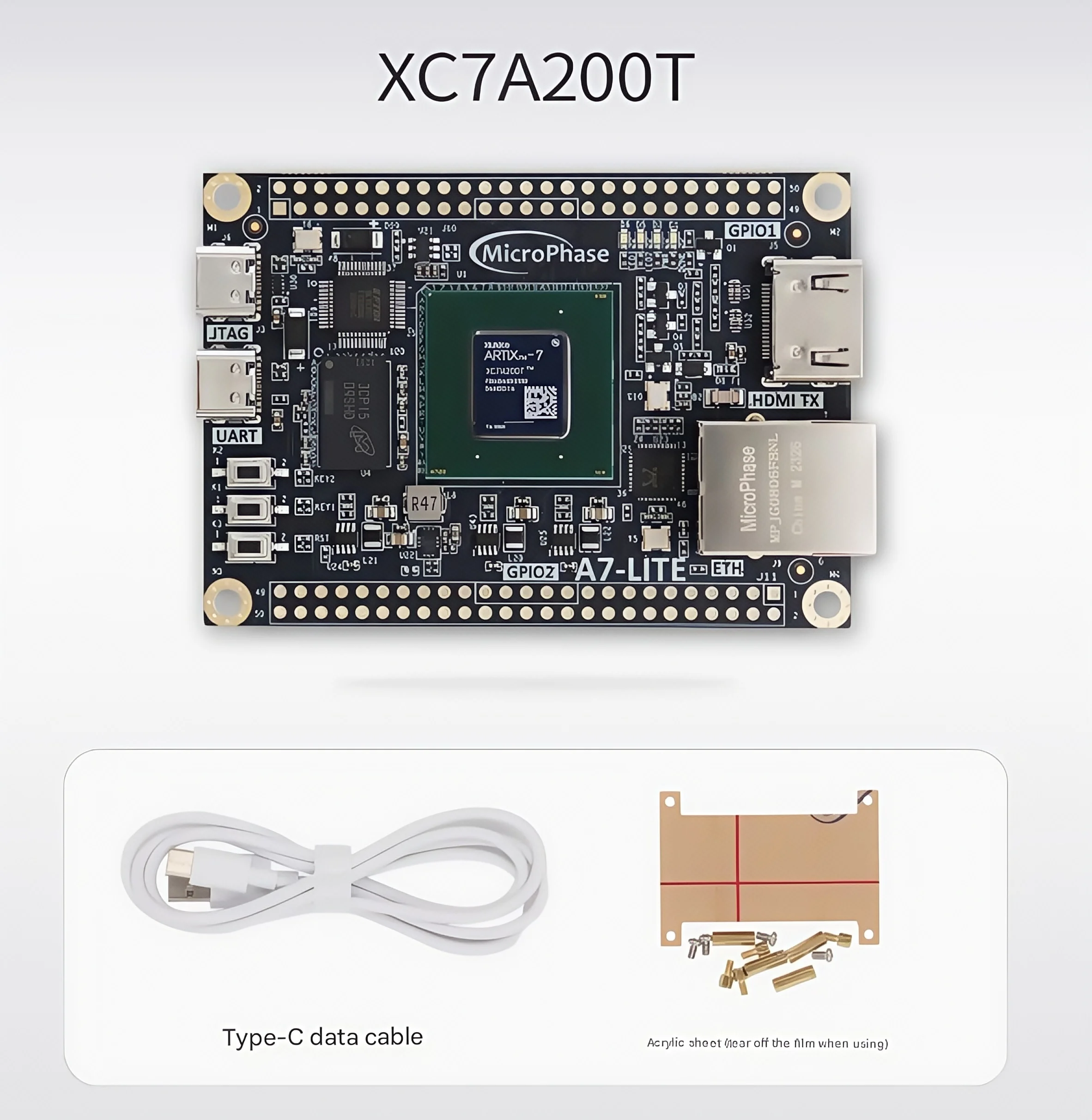 Mikrofase FPGA Entwicklungsboard XILINX Artix7 Kernplatine XC7A35T 100T A7-Lite