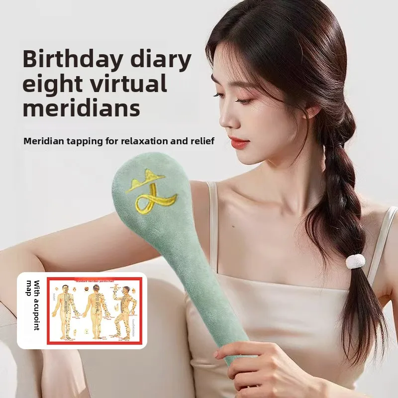 مطرقة تدليك أداة الظهر مطرقة تدليك محمولة بات عصا تدليك الكتف أداة نقطة الوخز ميريديان الضرب الاسترخاء بات