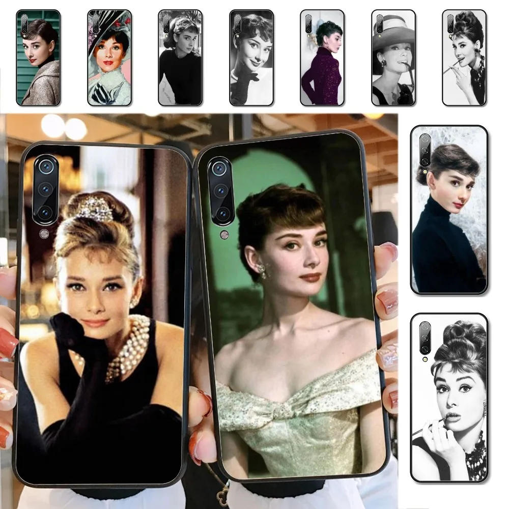 Audrey Hepburn Phone Case For Xiaomi Mi 5X 8 9 10 11 12 lite pro 10T PocoX3pro PocoM3 Note 10 pro lite