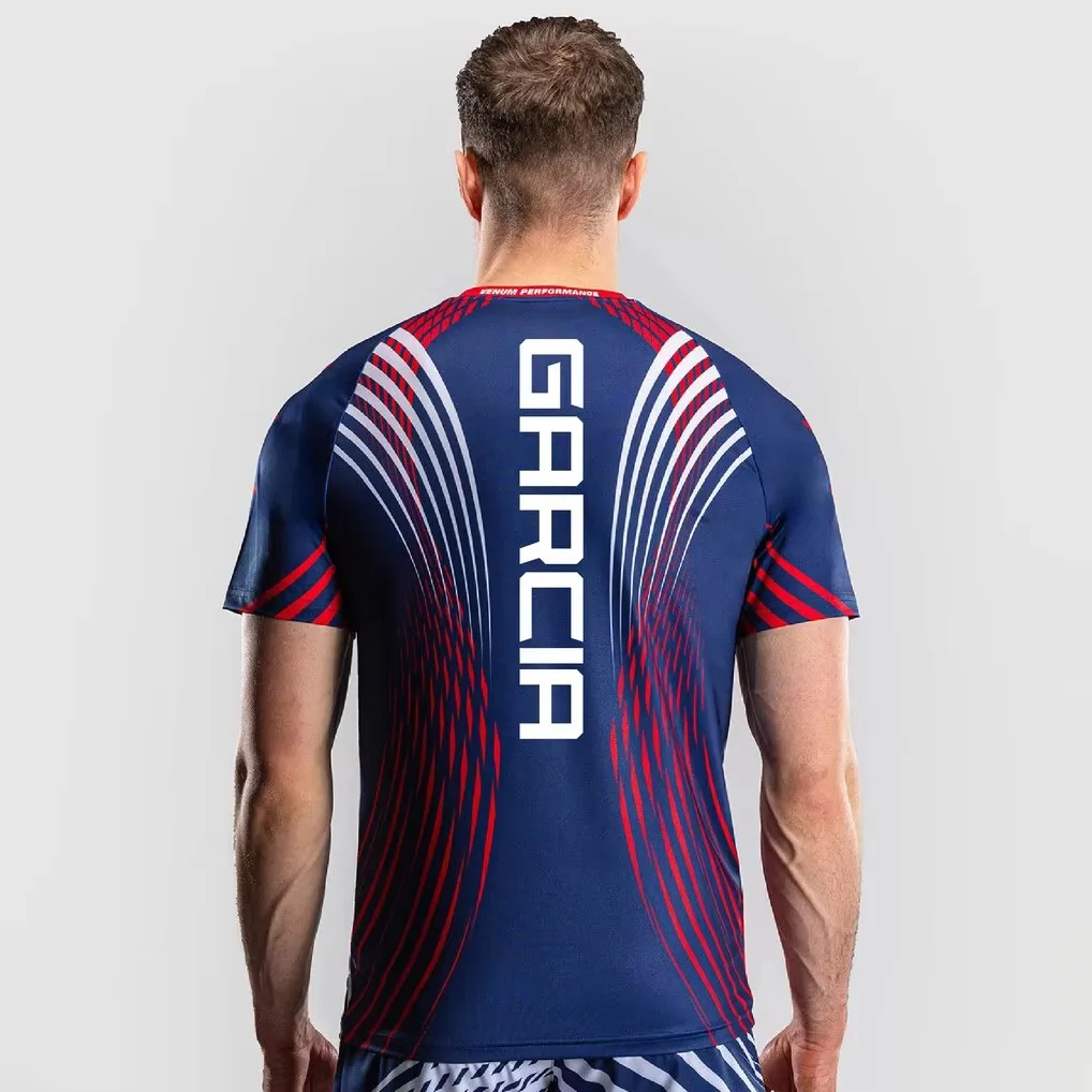 Sommer Chandler Übergroßes Schnelltrocknendes Atmungsaktives T-Shirt für Sport Streetwear Familien-Matching Freedom 250 Fight Night Walkout Trikot – Detail 11