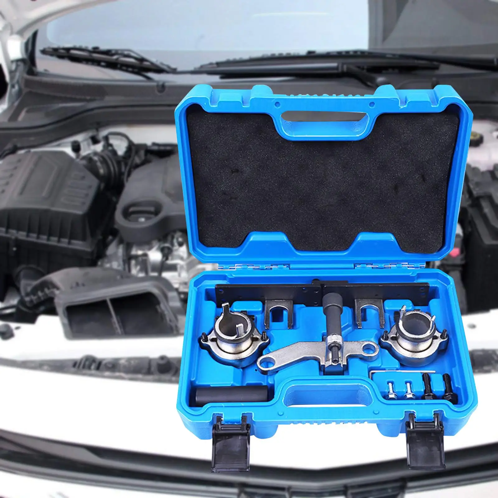 

10x Engine Timing Tool Kit Automotive Engine Maintenance Durable with Storage Case Practical Supplies for 1.2T Engine Portable