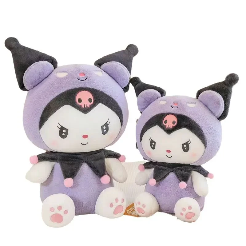 Plush Toys Kuromi 40cm/15.75in Dark Doll Cute Toy Body Pillow Ornaments Toys Stitch Items Accessories Birthday Holiday Gift