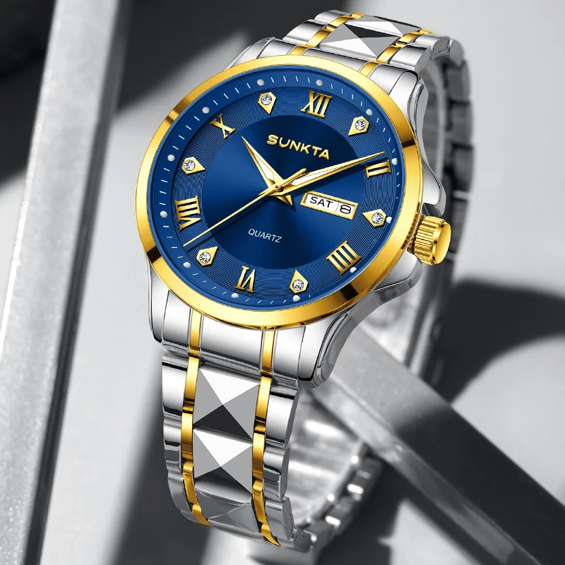 

Новые модные женские часы LIGE SUNKTA: элегантные роскошные кварцевые наручные часы, водонепроницаемые до 30 м, светящиеся стальные часы, подарок для женщин (Reloj)