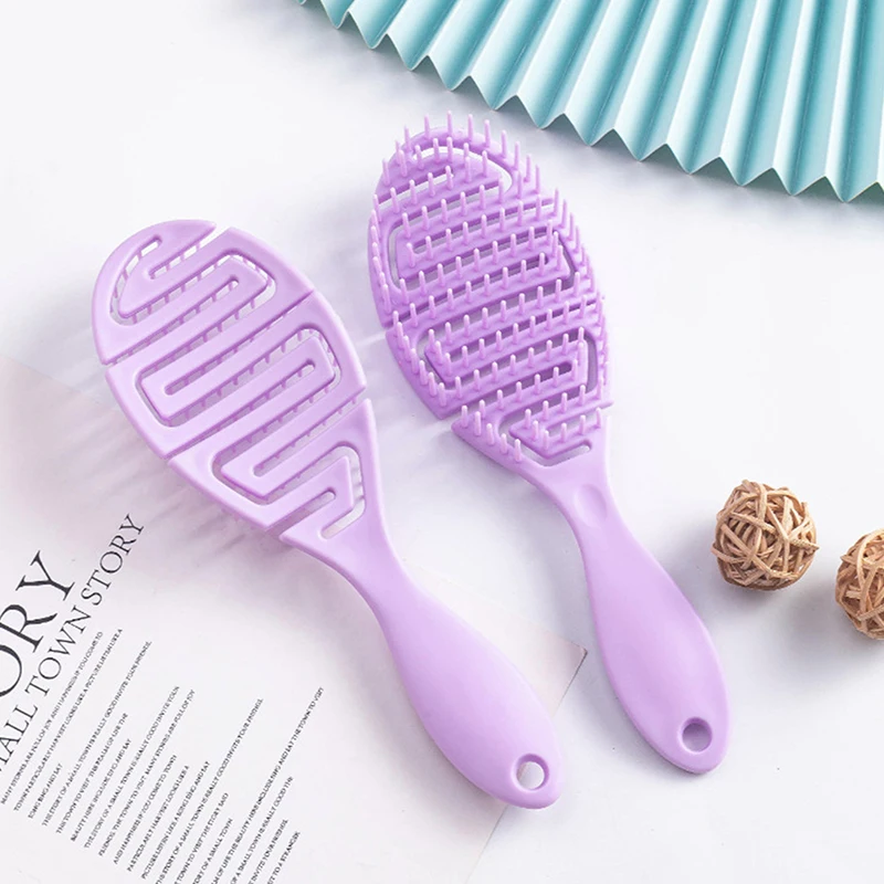 Hollow Out Hair Brush Scalp Massage Combs Hair Styling Detangler Fast Blow Drying Detangling Tool Wet Dry Curly Hair