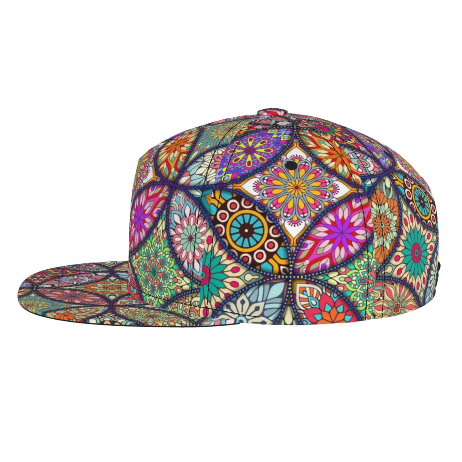 Mandala Printed Baseball Cap Is Suitable for Both Men and Women. It Is An Interesting Adjustable Sunshade Baseball Cap