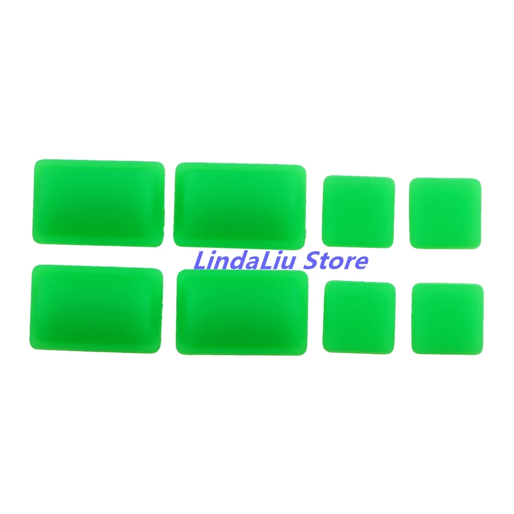 1 세트 교체 하우징 미끄럼 방지 피트 패드 Wii 고무 피트 커버 고무 패드 용 하단 커버