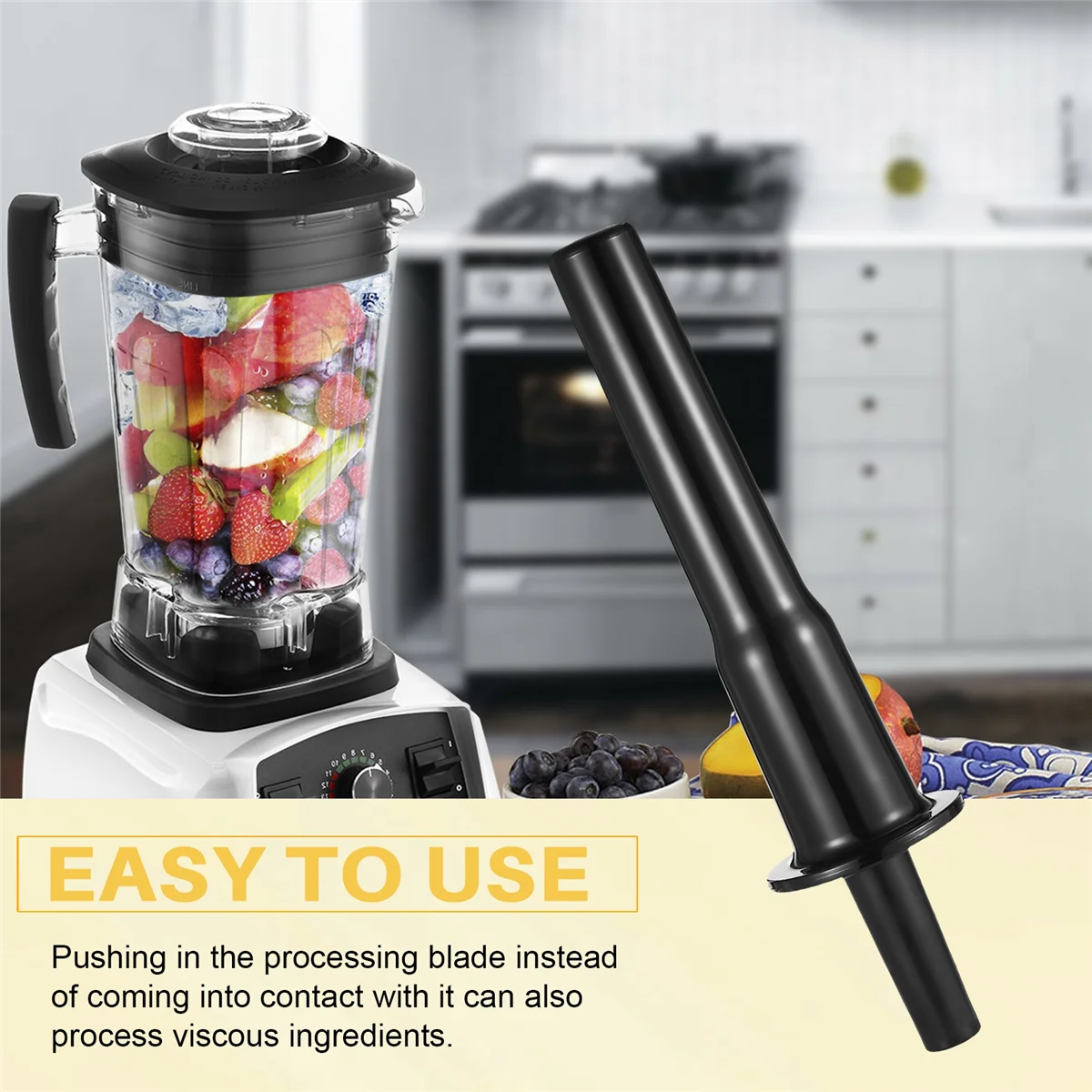 Blender Tamper Accelerator Plastic Stick Plunger for Vitamix 760/5000/5200 Blenders for Standard 64Oz Container image 6