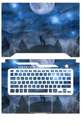 Pre-cut 1xTop+1xPalmrest Skin Sticker Cover Film For ASUS TUF Dash F15 FA506 FX506 FX505 FX504 X415 X413 X513 X515 X515E